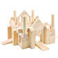 Onshine Large Wooden Blocks for Toddlers 1-3, 64 Pieces Big Wood Building Blocks Set with Wooden Storage Box, Large Toddler Blocks Building