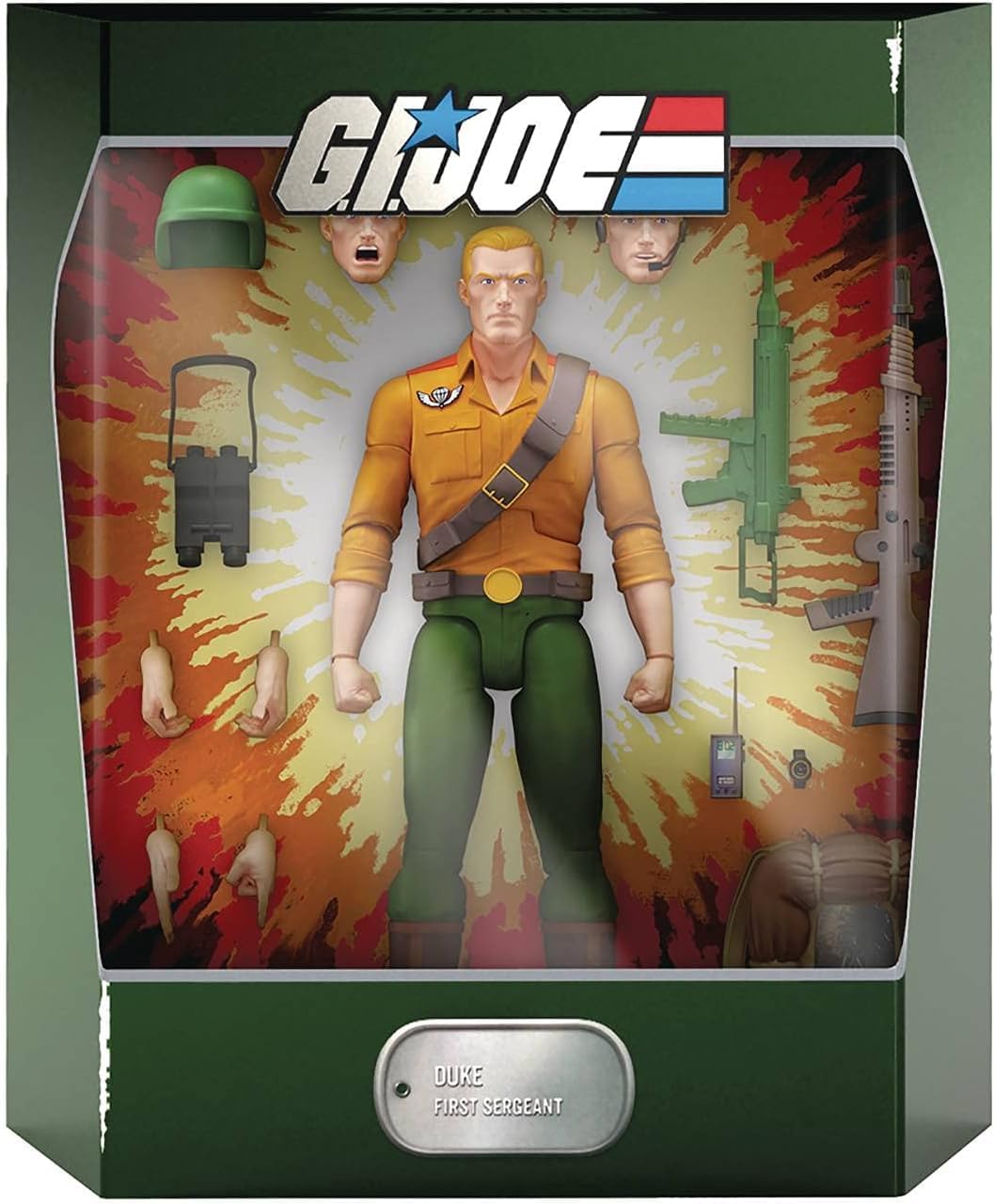 Super7 ULTIMATES! G.I. Joe Duke - 7" G.I. Joe Action Figure with Accessories Classic Cartoon Collectibles and Retro Toys