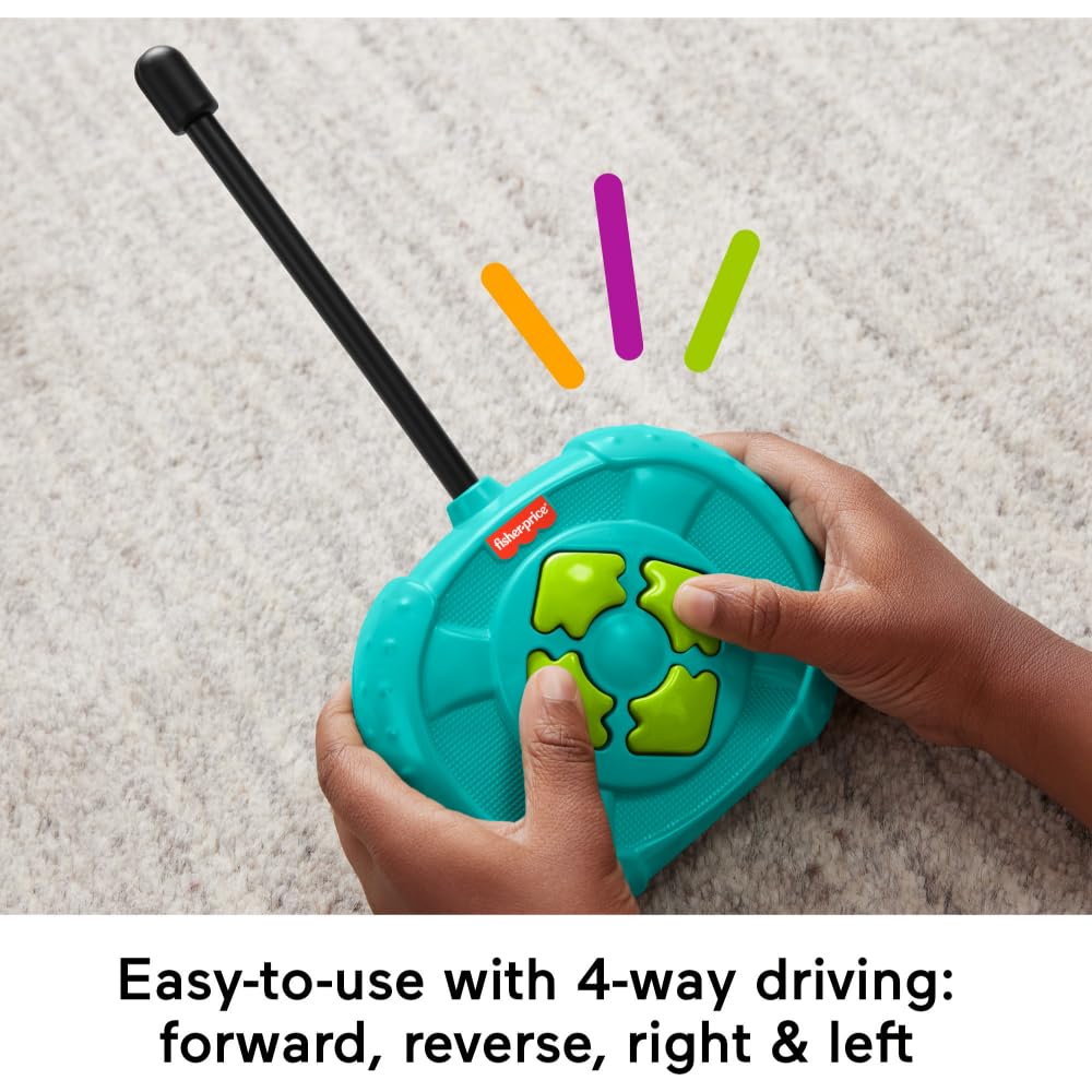 Fisher-Price Preschool Toy Remote Controlled Car My Easy RC with 2 Speeds for Kids Ages 3+ Years (Amazon Exclusive)
