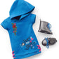 American Girl Truly Me 18-inch Doll #90 with Blue Eyes, Long Blue Hair, and Lt-to-Med Skin in Skater Dress, For Ages 6+