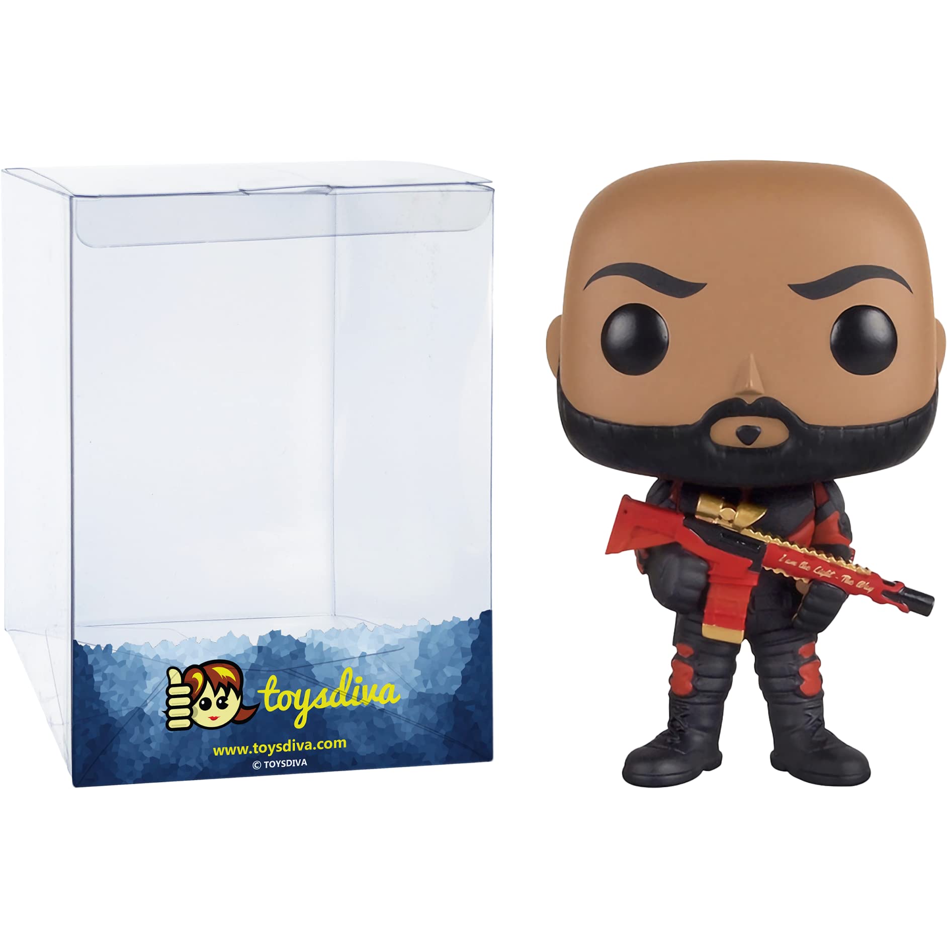 Funko Deads h o t : P o p ! Heroes Vinyl Figurine Bundle with 1 Compatible 'ToysDiva' Graphic Protector (098-08361 - B)