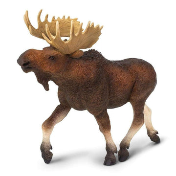 Safari Ltd. Moose Figurine - Detailed 8.9" Plastic Model Figure - Fun Educational Play Toy for Boys, Girls & Kids Ages 1+
