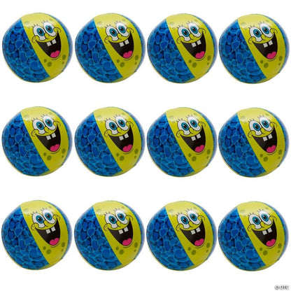 Fun Express Mini Inflatable 5" Spongebob Squarepants Vinyl Beach Balls - 12 Pieces
