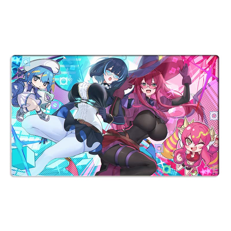 New Mlikemat Duel Playmat Evil Twins Ki-sikil & Lil-la TCG CCG Trading Card Game Mat Free Bag (ZD014-604)