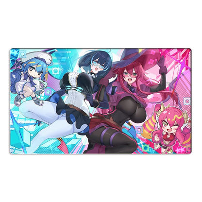 New Mlikemat Duel Playmat Evil Twins Ki-sikil & Lil-la TCG CCG Trading Card Game Mat Free Bag (ZD014-604)