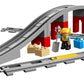 LEGO DUPLO Town Train Bridge and Tracks 10872 - Toy Set for Kids and Toddlers, Railway Building Bricks Set with a Bridge, Figure, and Horn Sound