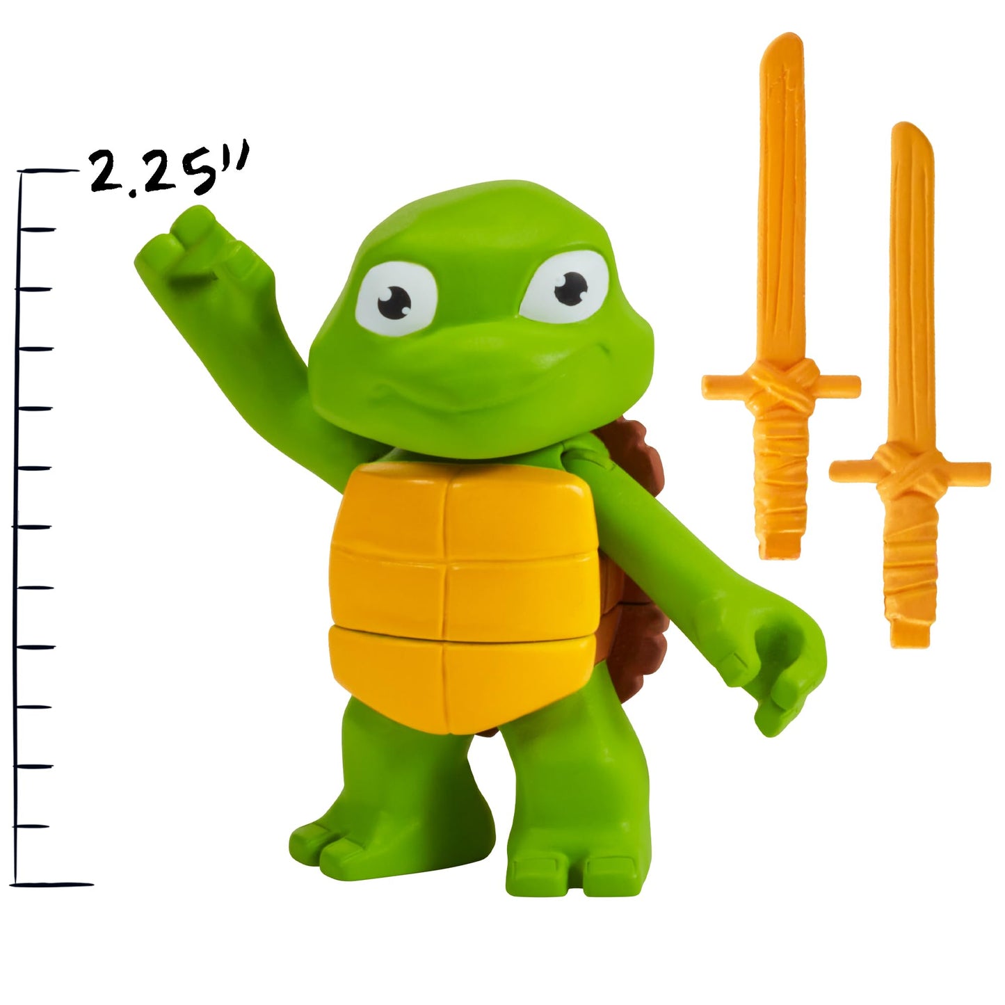 Teenage Mutant Ninja Turtles 83290 Turtle Tots Action Figure 2-Pack Featuring Leonardo and Donatello. Ideal Present for Boys 4 to 7 Years and TMNT