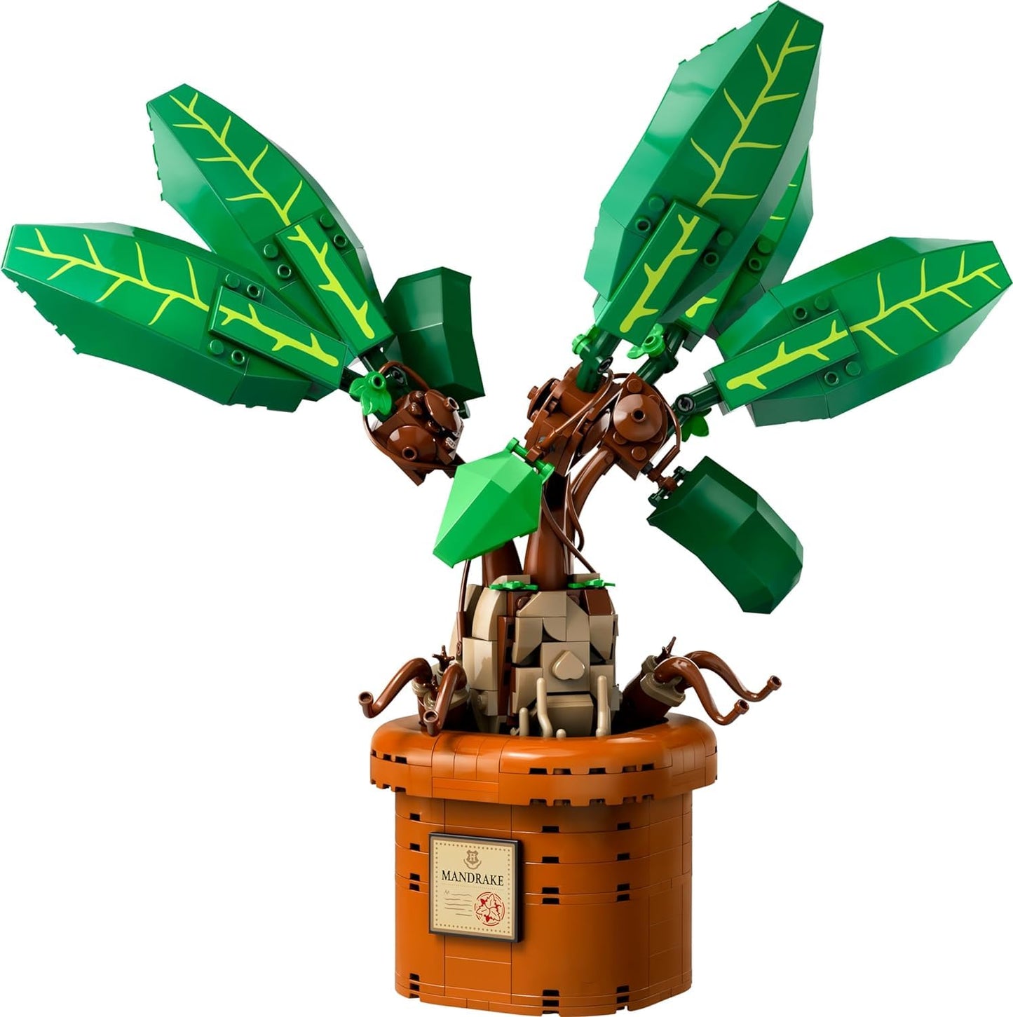 LEGO Harry Potter Mandrake Figure & Pot Plant Toy, Harry Potter Collectible Gift Idea for Kids, Magical Creature Playset for Room décor, Harry Potter