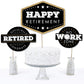 Big Dot of Happiness - Retirement Party Centerpiece Sticks, Happy Retirement | Table Toppers - Set of 15