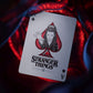 theory11 Stranger Things Playing Cards - Upside Down Sci-Fi Horror Poker Deck with Holographic Foil Box, Magic, Cardistry, Game Night Gift for Fans