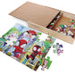 Disney Junior Marvel Spider-Man Spidey Amazing Friends - Set of 5 Wood Puzzles with Storage Box for Kids - Ages 4 and Up