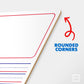 Double Sided Whiteboard Lined Dry Erase Board for Kids - Ruled Writing Board Handwriting Practice - 9x12 with Lines (Story Board 10 Pack)