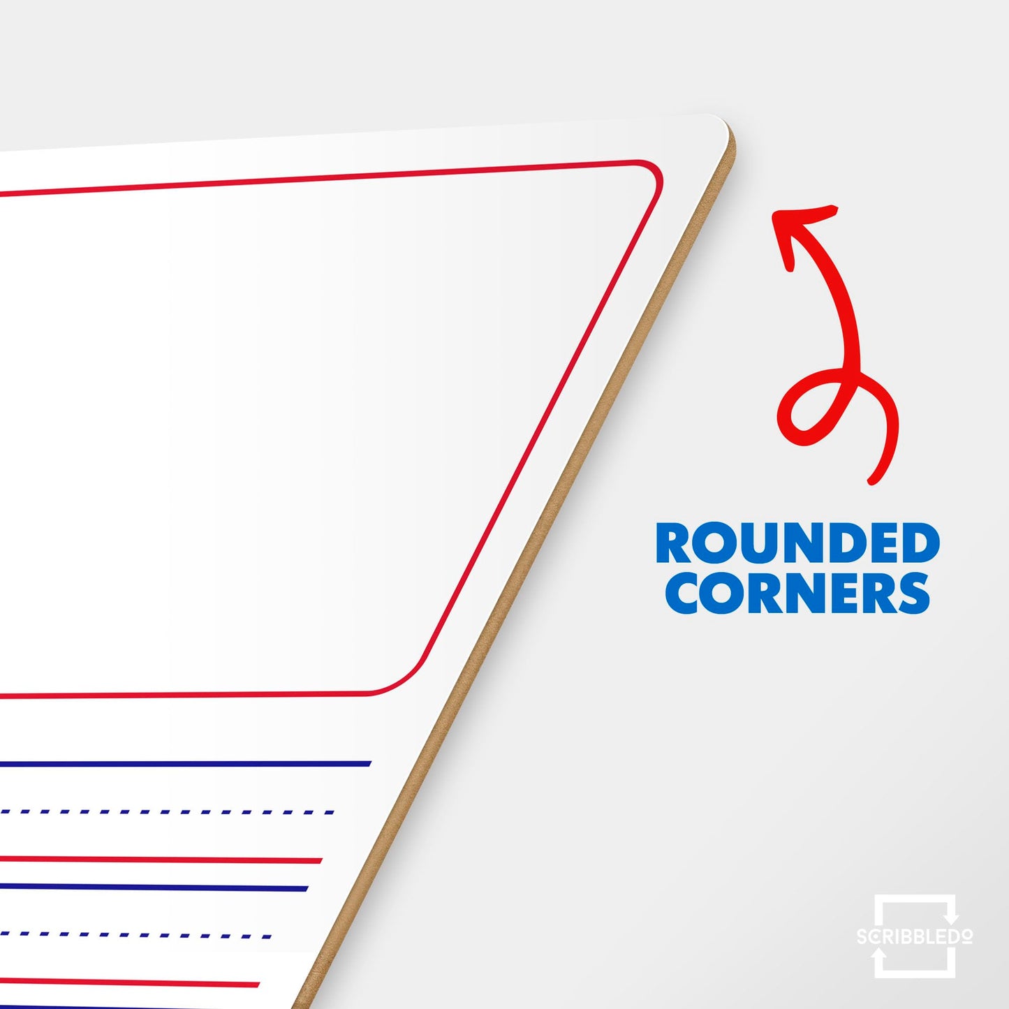 Double Sided Whiteboard Lined Dry Erase Board for Kids - Ruled Writing Board Handwriting Practice - 9x12 with Lines (Story Board 10 Pack)