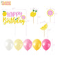 Lemon Party Decorations Happy Birthday Banner Lemon Garland Lemonade Cake Topper Cupcake Toppers Balloons for Lemonade Theme Birthday Party Supplies