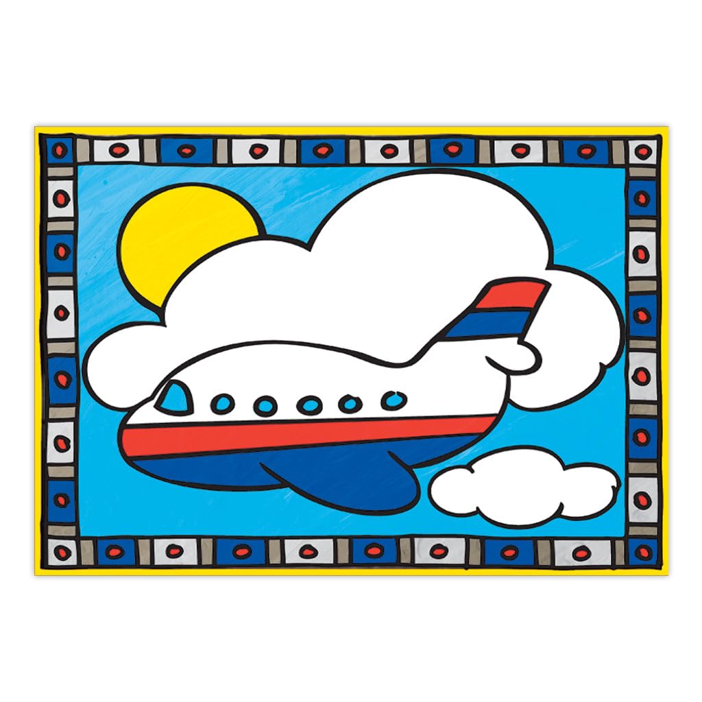 My First Paint By Number Kit 8.75"X11.375" 2/Pkg, Airplane & Helicopter