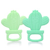 PrimaStella Silicone Cactus Teethers for Infants, Babies and Toddlers - Safety Tested - BPA Free - Cute, Soothing, Easy to Hold - Baby Teether Toy Set