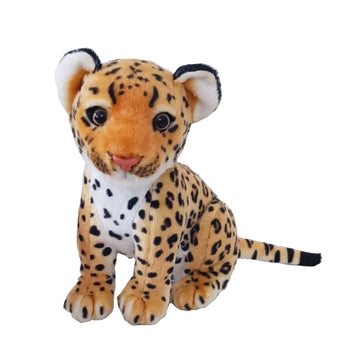 TUKVESZE Brown Cheetah Stuffed Animals 8 inch, Cute & Lifelike Cheetah Stuffed Animals Plush Toy, Gifts for Boys and Girls (8 inch)