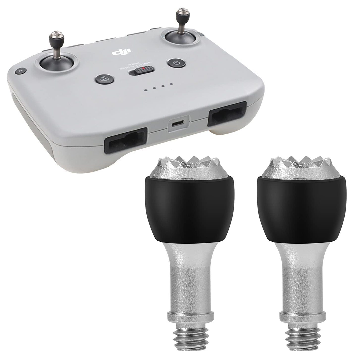 Hanatora RC-N3/N1/N2/N1C Remote Controller Sticks for DJI Neo,Mavic 3,Mini 4K/2 SE,Mini 4/3 Pro,Air 3S/3/2S,Air 2,Metal Aluminum Control Joysticks