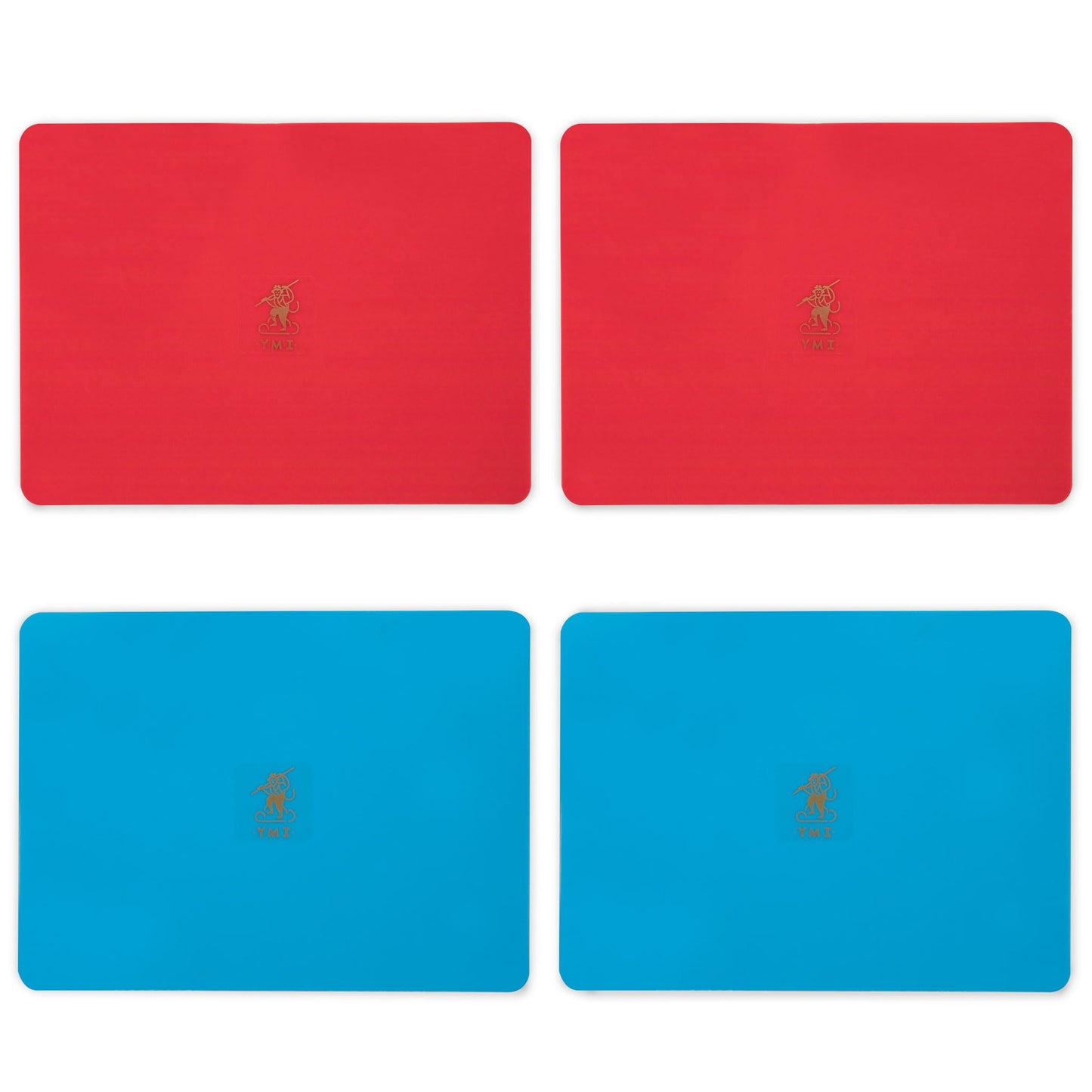 Yellow Mountain Imports Mahjong Tile Mixer Combo - 4 Manual Shufflers (2 Red and 2 Blue)