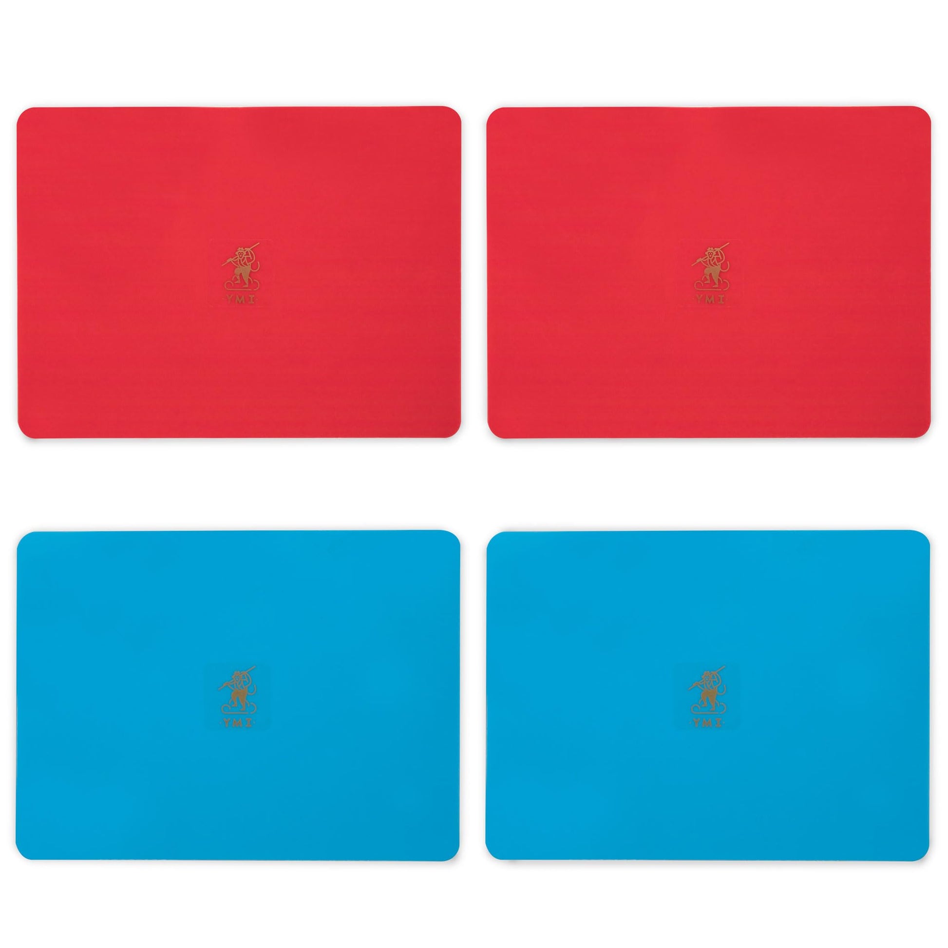 Yellow Mountain Imports Mahjong Tile Mixer Combo - 4 Manual Shufflers (2 Red and 2 Blue)