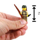 Battle Brick 1.6 Inches Tall WW2 US Army Soldier Collectible Custom Minifigure | Genuine Military Minifig | Printed in The USA | World WAR 2 | | Great