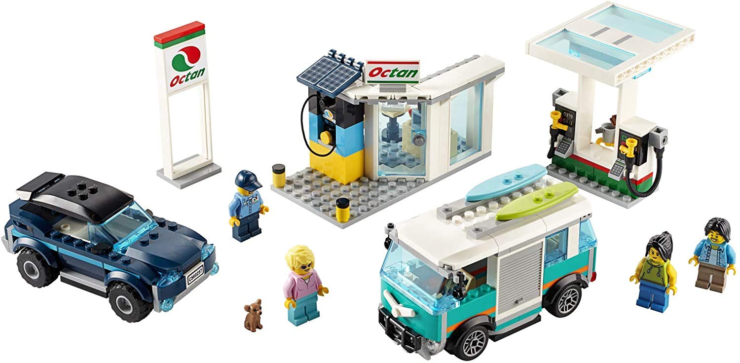 LEGO City Service Station 60257 Pretend Play Toy, Building Sets for Kids, New 2020 (354 Pieces)