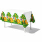 Oojami Animal Safari Theme Zoo Print Table Cover 4 Pack Tablecloth Party Supplies