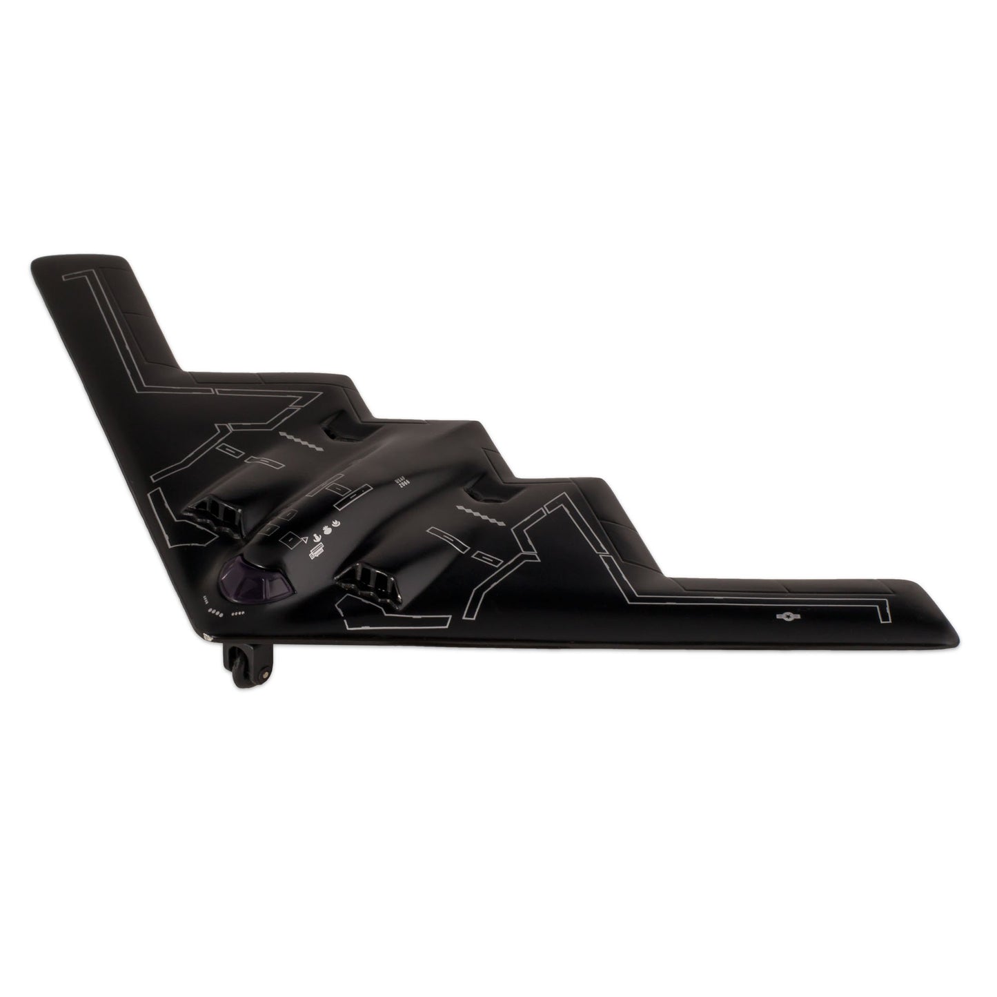?? United States Air Force B-2 Stealth Bomber Jet, 10inch Wide Die Cast Metal Model Toy w/ Pullback Action