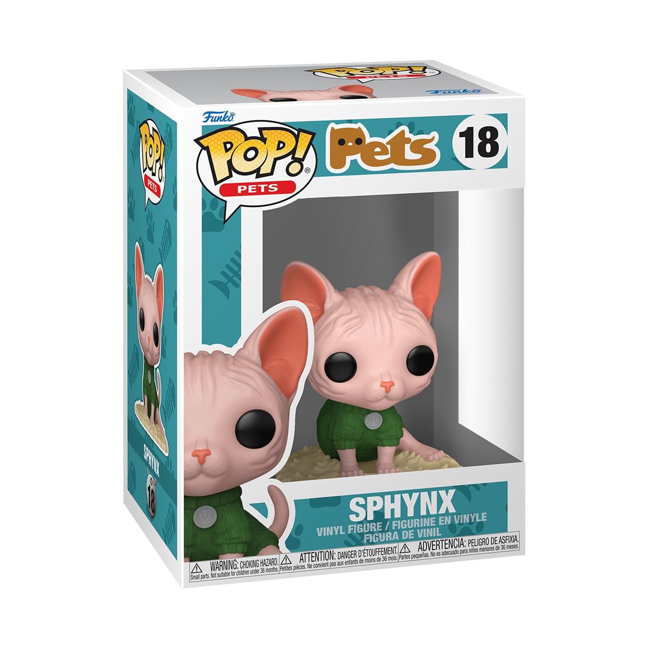 Funko Pop! Pets: Sphinx Cat - Collectable Vinyl Figure - Gift Idea - Official Merchandise - Toys for Kids & Adults - Owned IP Fans - Model Figure for