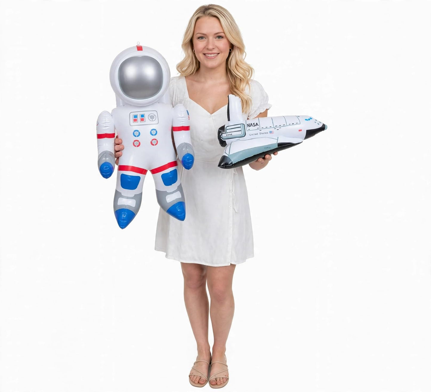 Outer Space Mission Inflatable Astronaut & Space Shuttle (Set of 2)