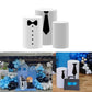 ittsmnt Cylinder Covers Set of 3 Pieces Black Stripes Bow Tie Pedestal Plinth Stand Covers Boys Baby Shower Birthday Party Tablecloth Decorations (Set
