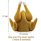 yosager 3 Pack Men's Roasted Turkey Hat, Thanksgiving Halloween Turkey Costume Funny Hat for Christmas Holiday Party Favors Party Supplies