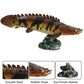 FLORMOON Animal Figures Realistic Polypterus Delhezi Plastic Early Educational Toys Cupcake Topper Party Gift for Kids 2+ Year Old(Including Base)