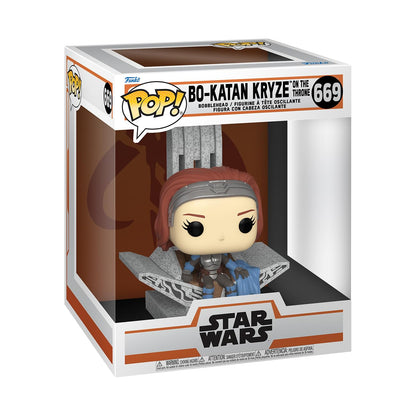 Funko POP! Deluxe: Star Wars: The Mandalorian - Bo-Katan with Throne