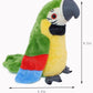 xiulifeifei Talking Parrot Repeats Talking Parrot What You Say with Cute Voice - Electronic Pet Talking Plush Parrot for Child Kids Gift Party Plush