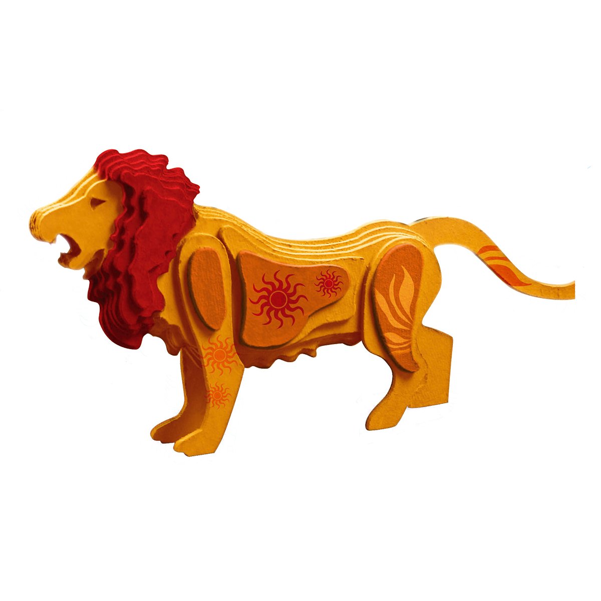 Trussart Designs TruTru Animals Lion 3D European Puzzle Kit ; Arts and Crafts, Model Kit
