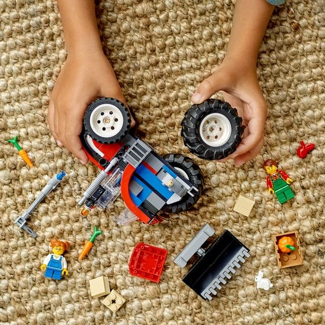 LEGO City Big Wheel Gift Set 66772, 2in1 Tractor and Construction Digger Building Toy Sets Plus Farm Garden & Scarecrow Bonus Pack, Great Gift