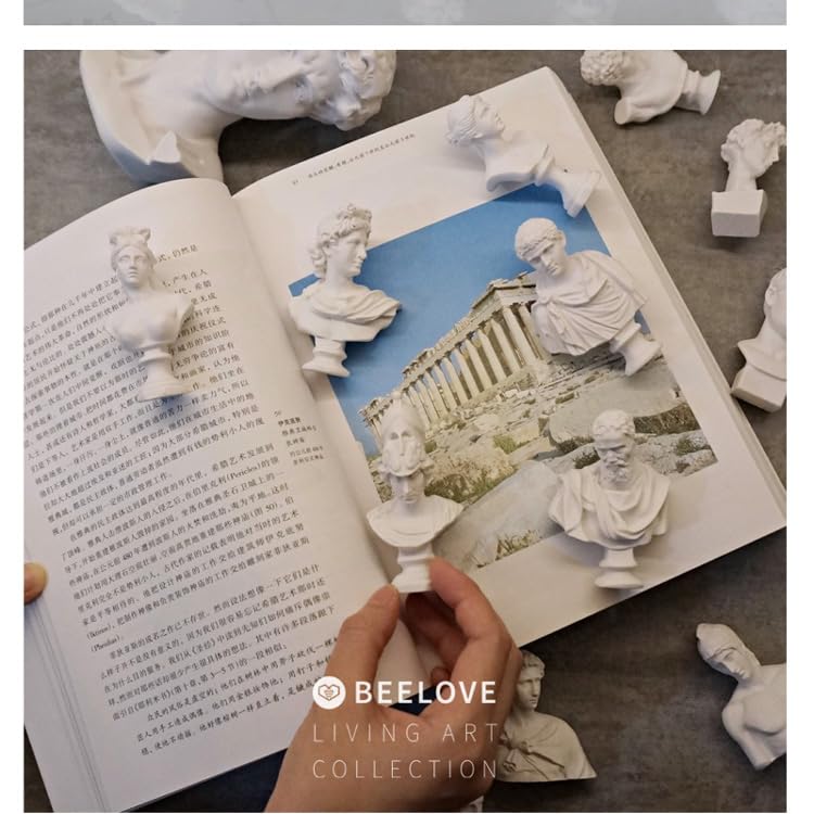 Air-Ads Supplies AirAds Dollhouse Accessories Doll Miniature Statue Resin Bust White Sculpture of Hypnos; 2.5" H