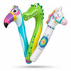 45-Inch Inflatable Pool Noodles, 3-Pack Kids Pool Floats for Beach & Travel
