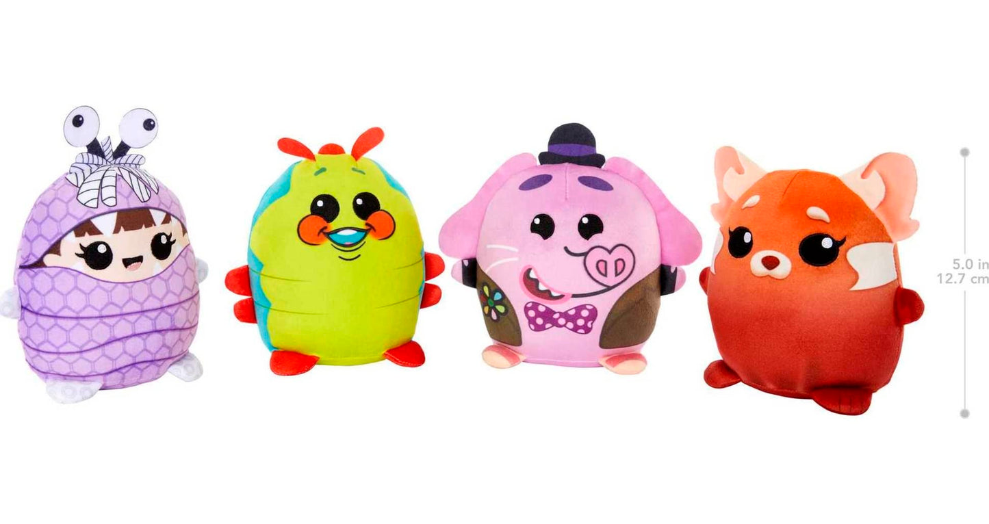 Mattel Disney100 Pixar Pals Cuutopia Plush Toys 4-Pack, Collectible Set of 4 Soft 5-Inch Pillow Dolls Inspired by Fan-Favorite Movie Characters
