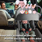 Musical Owl Rattle Sheep Pink Elephant Car Seat Toys for Babies 0-6 Months, Hanging Stroller Toys for Baby Girls 3-6 Month, Newborn Girl Infants Baby