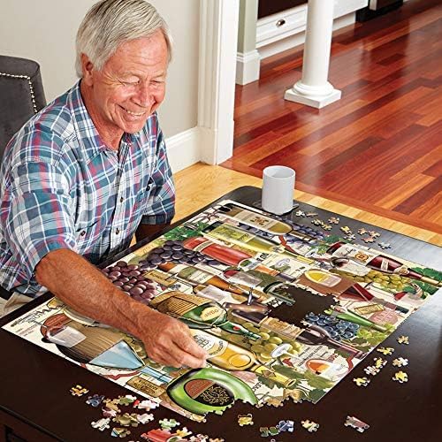 White Mountain 1000 Piece Jigsaw Puzzle Scenic Ocean Sunset, Art Studio