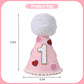 YOUAME Pink Heart Party Hat - Girls 1st Valentine Birthday Party Decorations,Love Day Cone Hat,1st Year Party Decors, One Birthday Crown Outfit