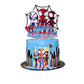 25Pcs Spider Cake Decorations with 24pcs Cupcake Toppers, 1pcs Happy Birthday Cake Topper, Cartoon Themed Party Supplies, Perfect for Birthday Party