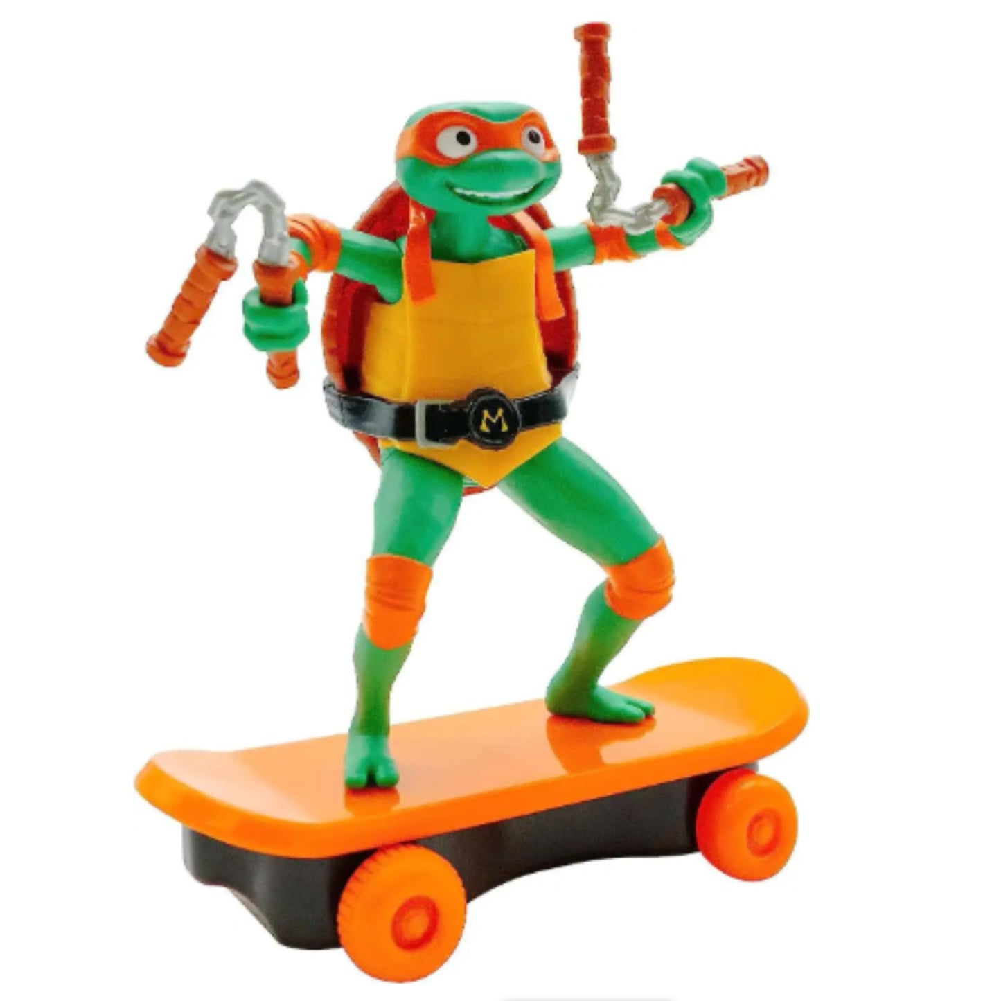 Teenage Mutant Ninja Turtles Sewer Shredders Pull Back 6" 15cm Racers on Skateboards - (Set of 4 - Michaelangelo, Raphael, Donatello & Leonardo)