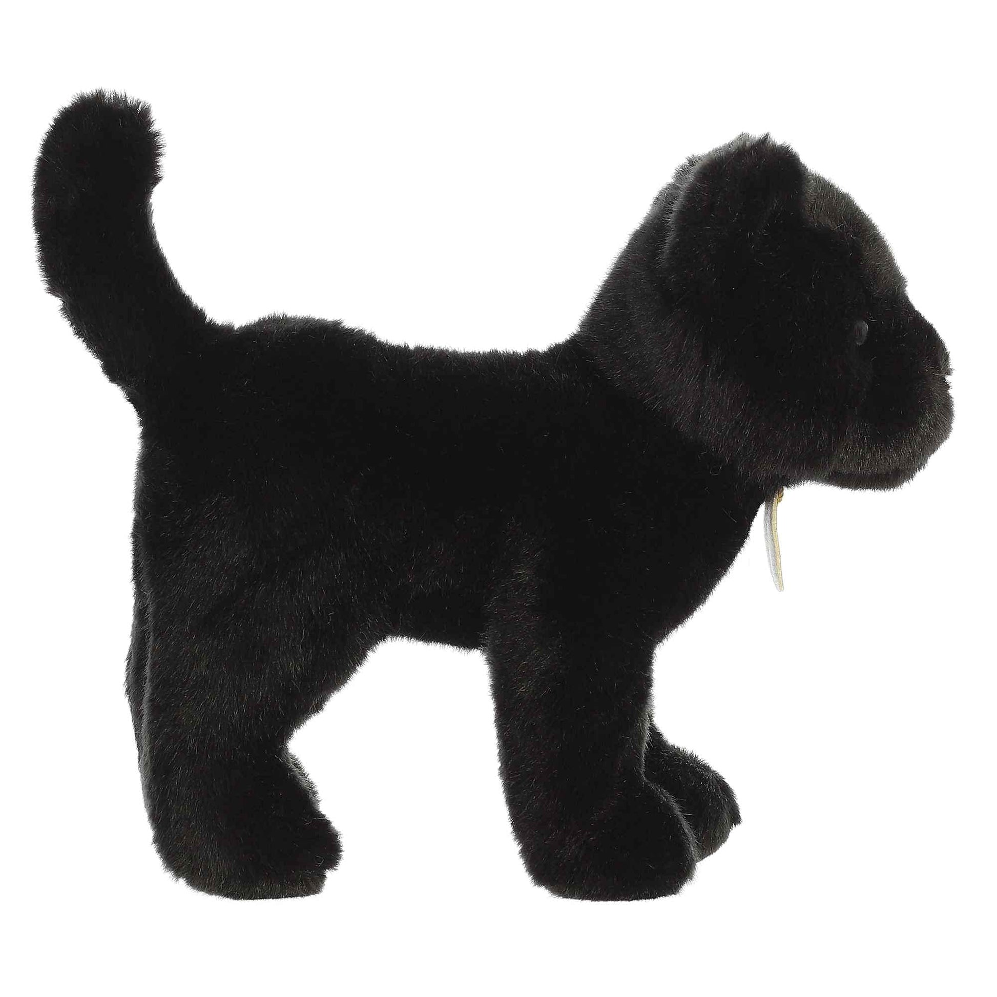 Aurora® Realistic Miyoni® Panther Stuffed Animal - Lifelike Details Make a Cherished Companion - Perfect for Decorating Bedrooms or Classrooms - Black