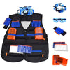 Tactical Vest Accessories Set for Nerf N-Strike Elite Series with 20 Refill Darts, 2 Quick Reload Clips, Wrist Ammo Holder, Safety Glasses, and Tube