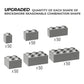 300 Piece Gray Building Bricks, 6 Size Classic Mixed Building Block Set, Compatible with Lego and Major Brands, Suitable for Boys and Girls Over 6