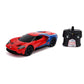 Jada Marvel Spider-Man 2017 Ford GT R/C, 1: 16 Scale with USB Charging, 2.4Ghz & Turbo Boost, Red and Blue