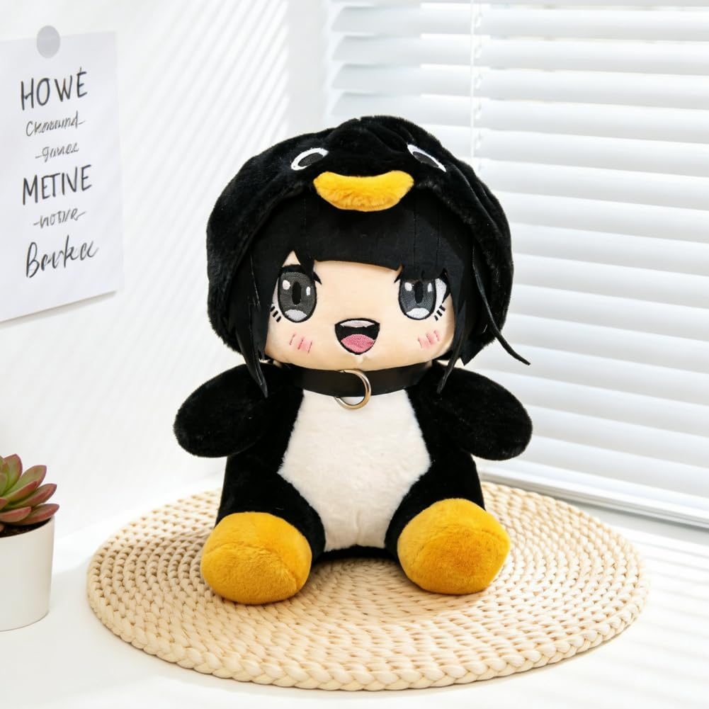 BXCH Gugugaga Penguin Plush Throw Pillow for Fans and Friends Beautifully Cute (Penguin A)